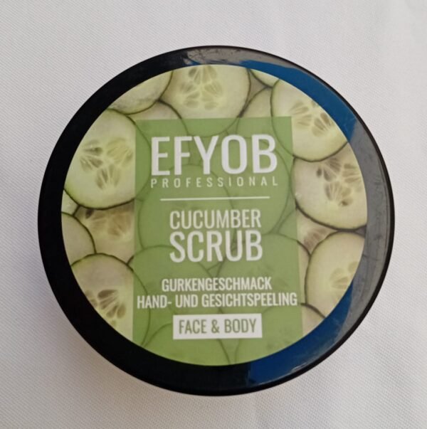 Mascarilla exfoliante scrub, Pepino